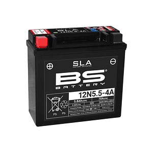 Battery 12V 5.8Ah 12N5.5-4A - BS Battery