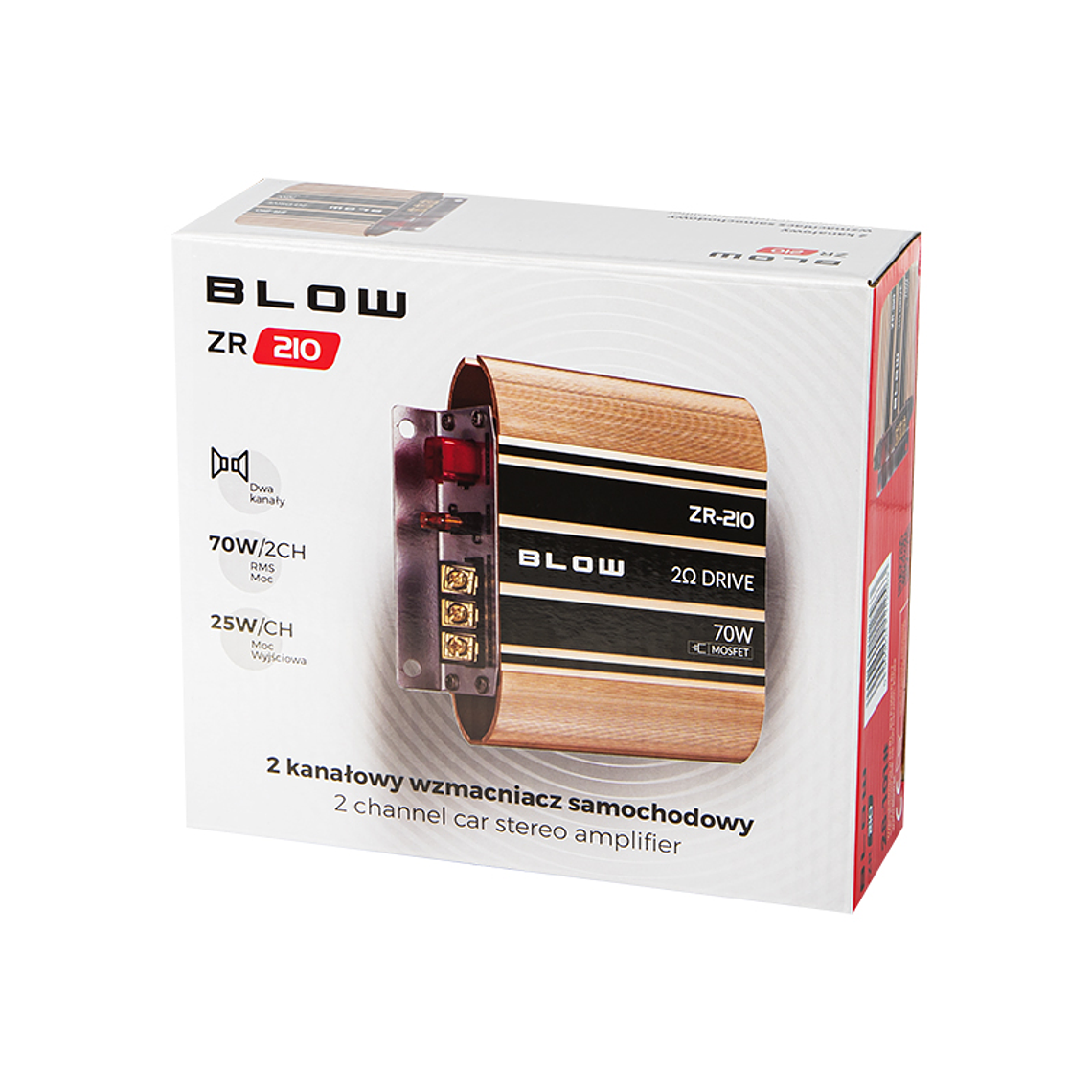  Amplificador de Áudio 2x70W - Blow ZR210 3