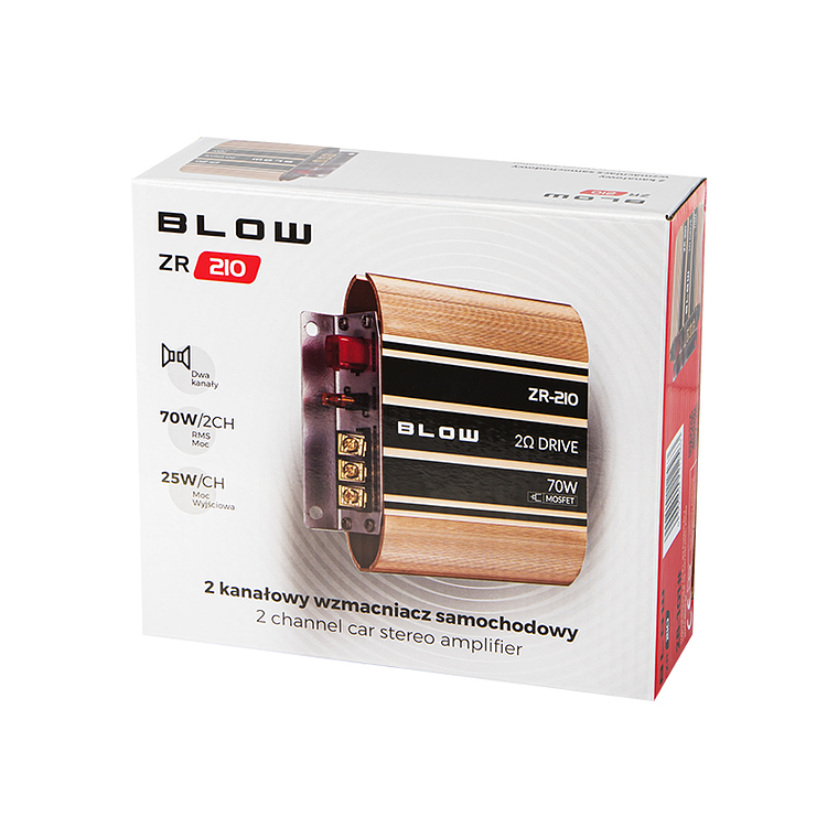 Amplificador de Áudio 2x70W - Blow ZR210 3