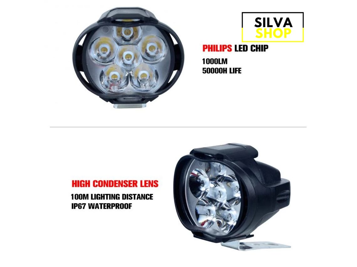 Auxiliary Headlights for Motorcycle with Switch 2