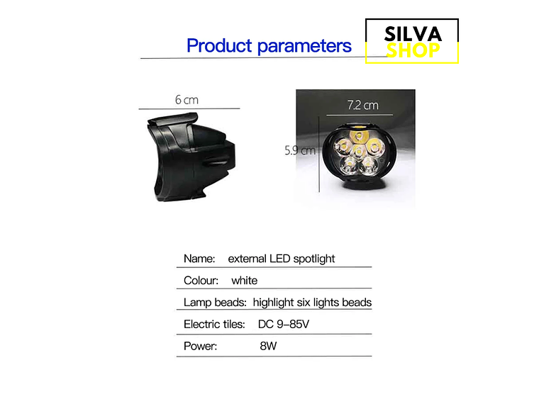 Auxiliary Headlights for Motorcycle with Switch 5