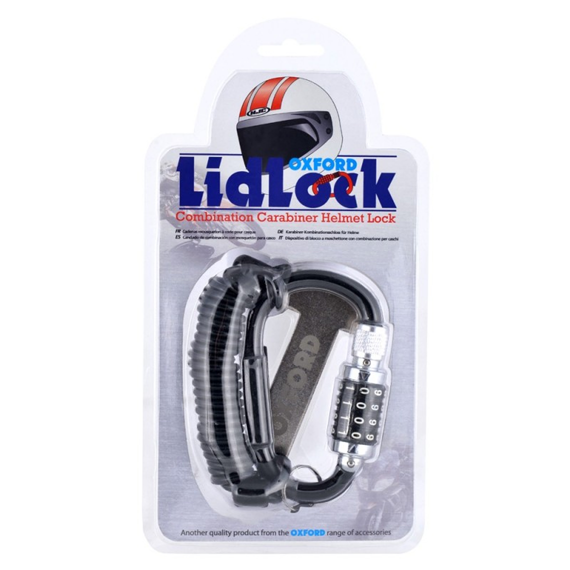 Padlock with Carabiner to Secure Helmet 2