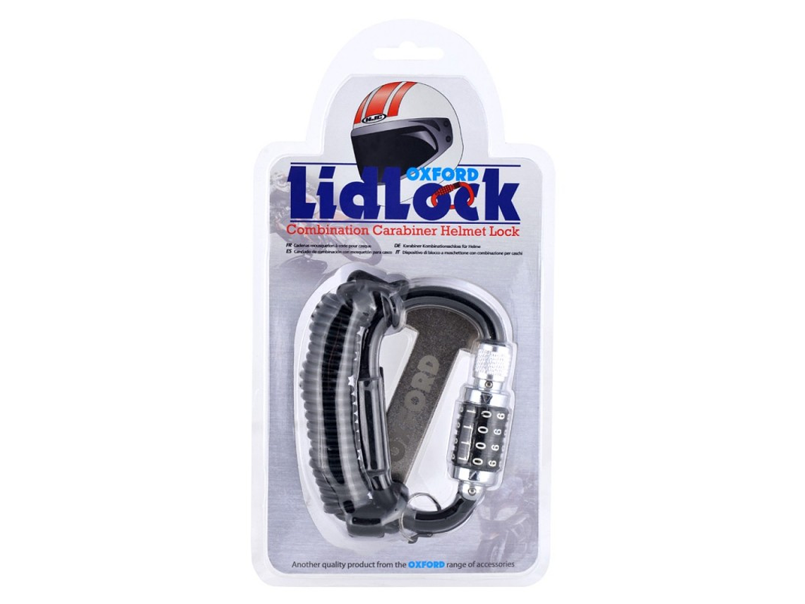 Padlock with Carabiner to Secure Helmet 2