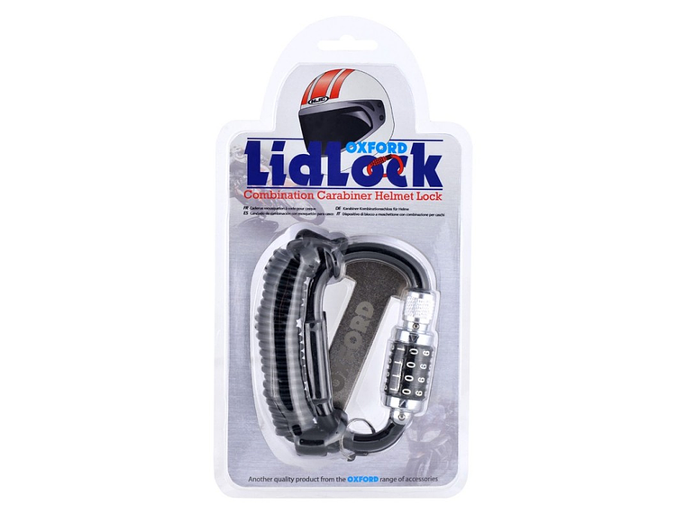 Padlock with Carabiner to Secure Helmet 2