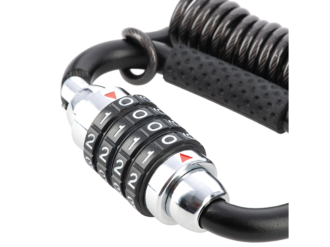 Padlock with Carabiner to Secure Helmet 3