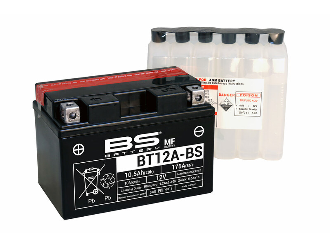 Batería 12V 10Ah BT12A-BS - Batería BS  1