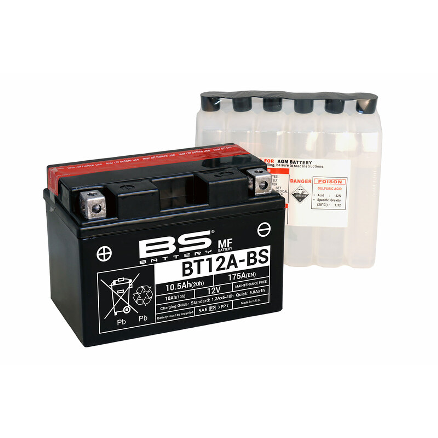 12V 10Ah BT12A-BS Battery - BS Battery 