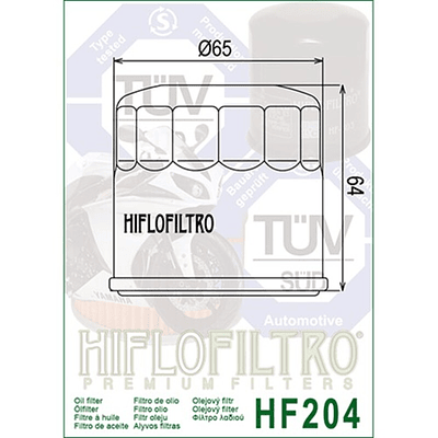 Filtro Óleo Hiflofiltro HF204