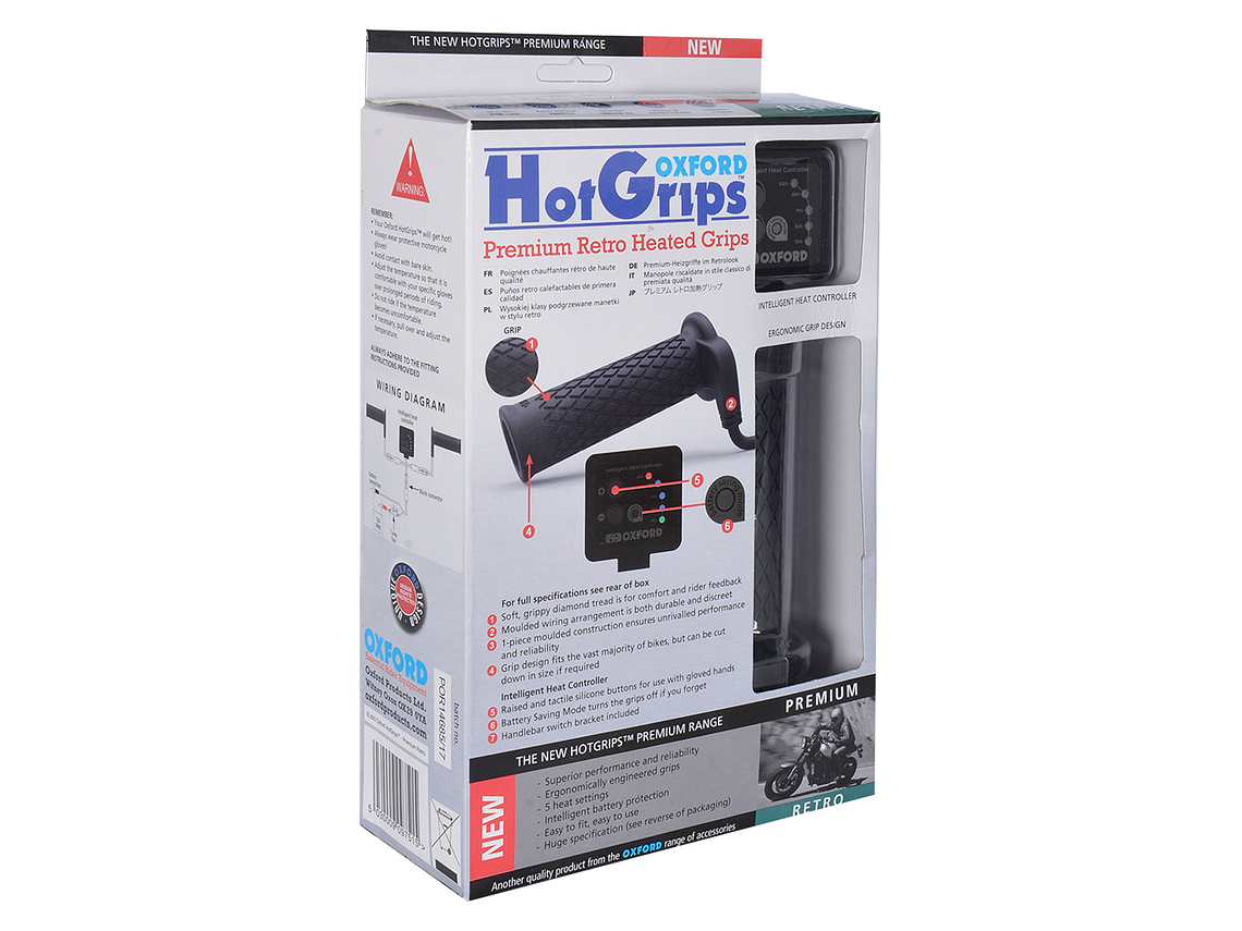 Puños calefactables Oxford Premium Retro EL693 1
