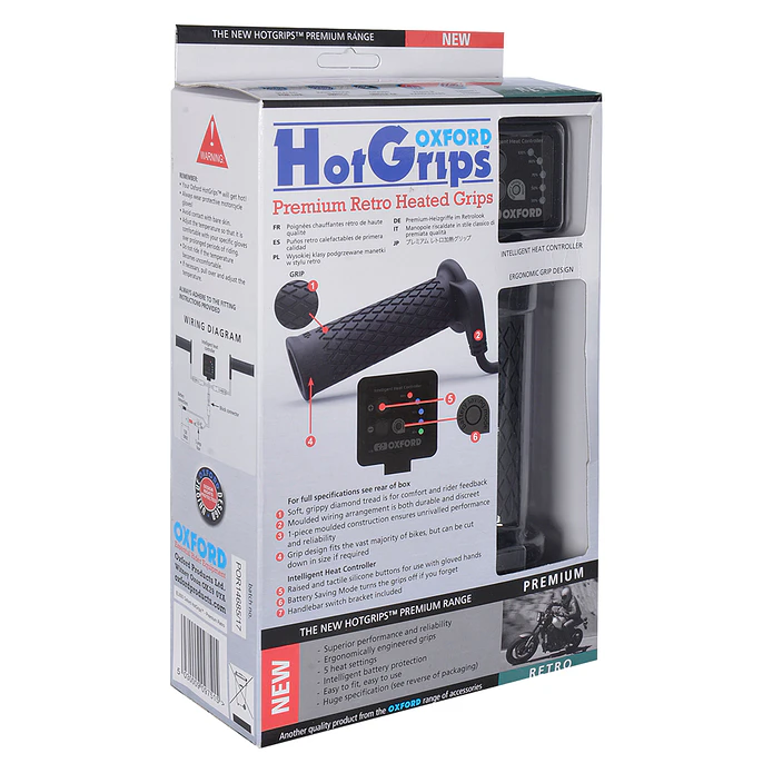 Oxford Premium Retro Heated Grips EL693 1