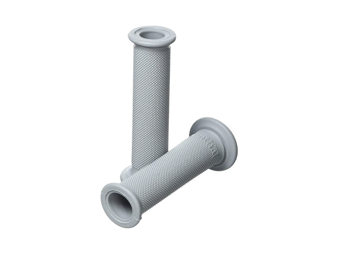 Renthal Road Race Full Diamond Soft Short Grips - Light Gray 120mm G147 1