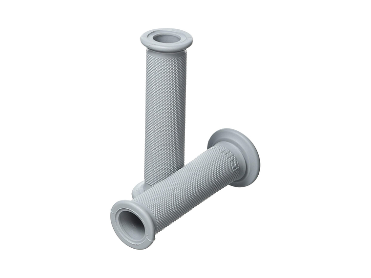 Renthal Road Race Full Diamond Soft Short Grips - Light Gray 120mm G147 1