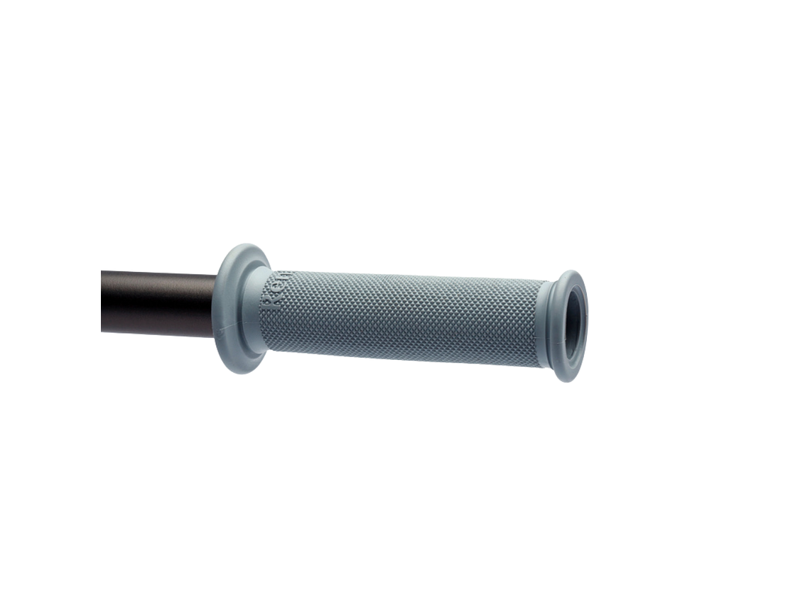 Renthal Road Race Full Diamond Soft Short Grips - Light Gray 120mm G147 2