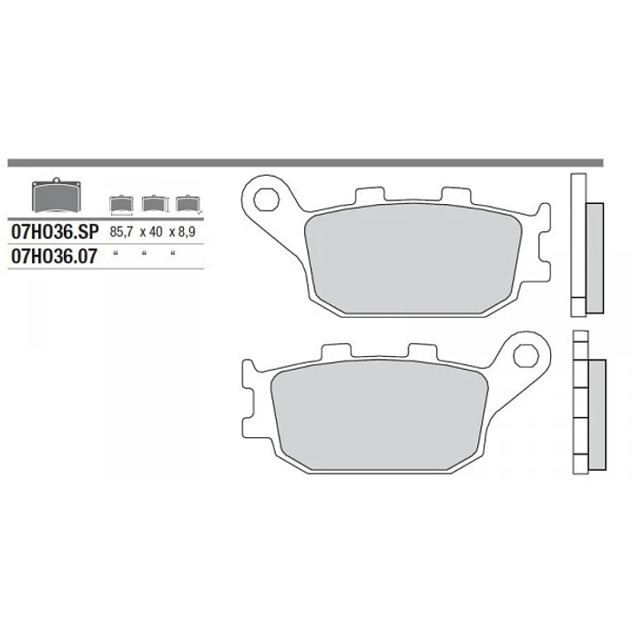 Brembo Sintered Brake Pads 07HO36SP 2