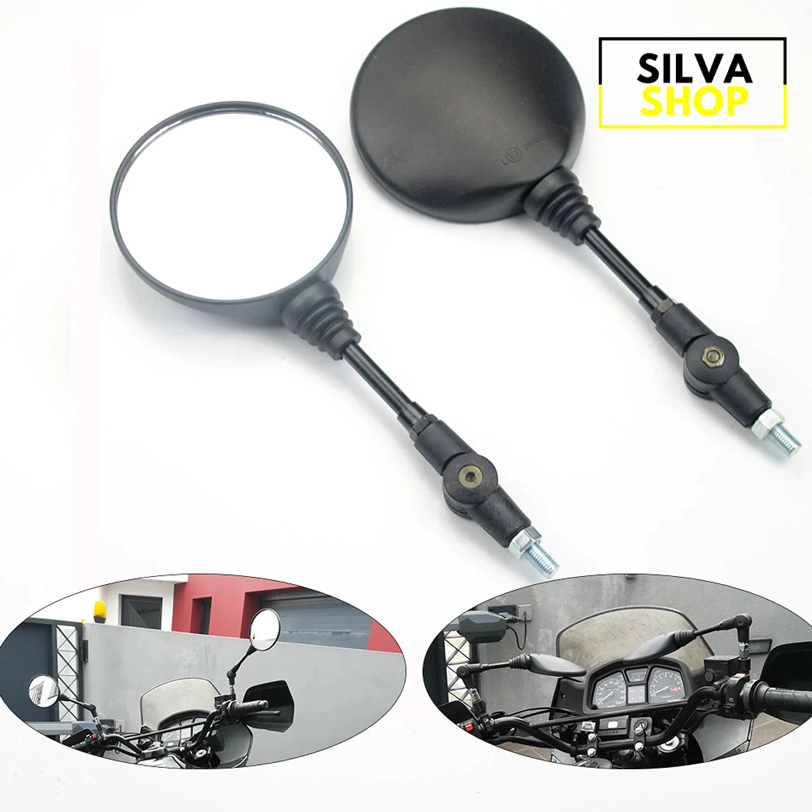 Espelhos para Mota Redondos Dobráveis 2