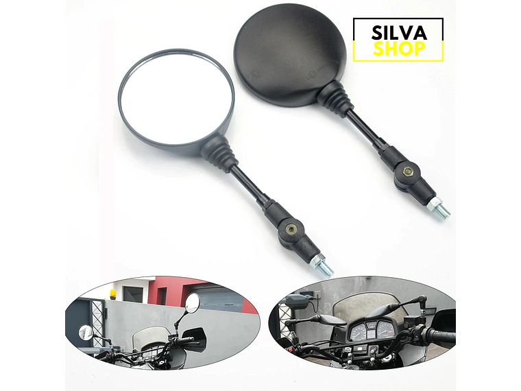 Espelhos para Mota Redondos Dobráveis 2