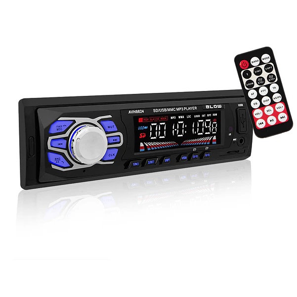 Radio de coche RDS MP3 4x45W con FM/MMC/SD/USB/AUX/BLUETOOTH + Mando a distancia - AVH-8624 1