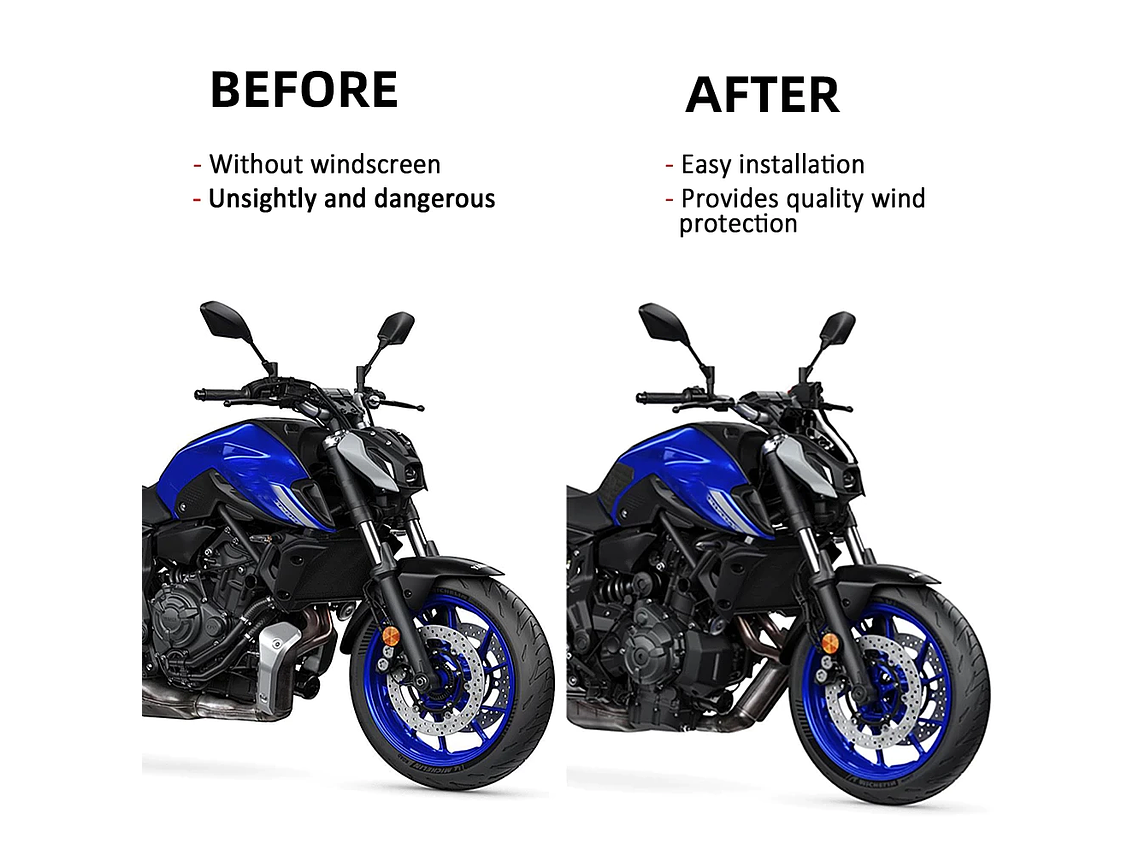 Viseira / Defletor Yamaha MT 07 2021-2024 3