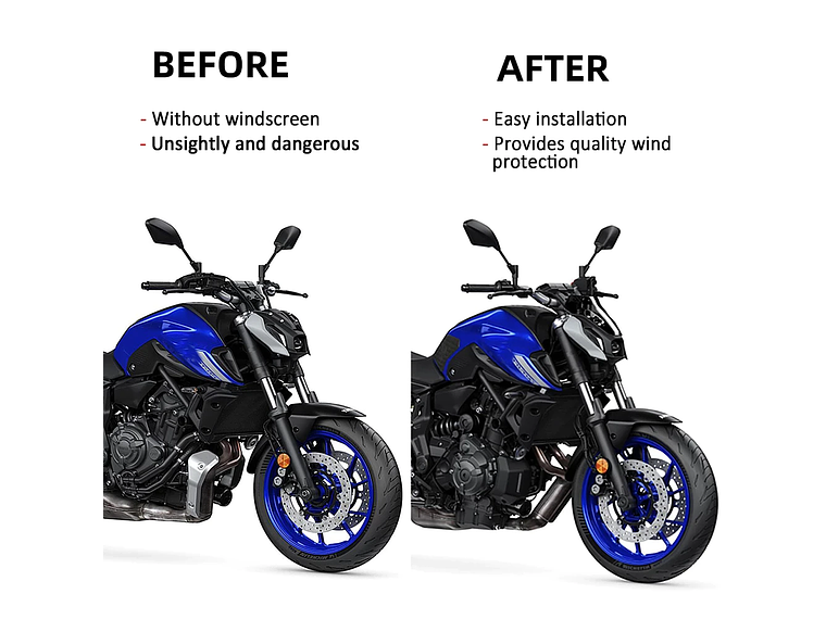 Viseira / Defletor Yamaha MT 07 2021-2024 3