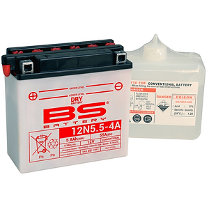 Battery 12V 5.8Ah 12N5.5-4A - BS Battery