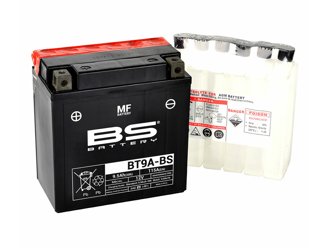 12V 9.5Ah BT9A-BS Battery - BS Battery 1