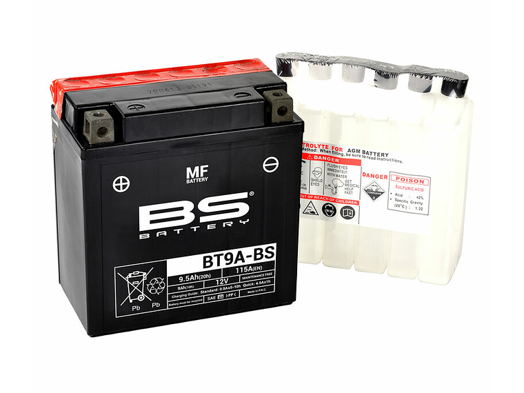 12V 9.5Ah BT9A-BS Battery - BS Battery 1