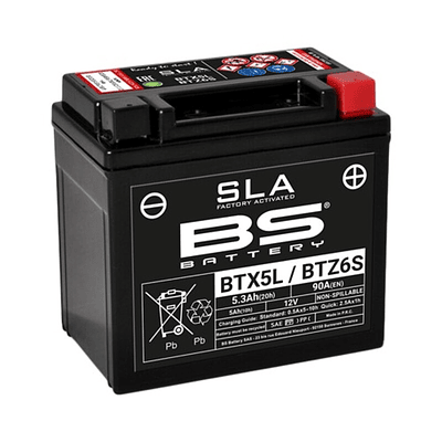 Bateria 12V 5,3Ah BTX5L / BTZ6S - BS BATTERY