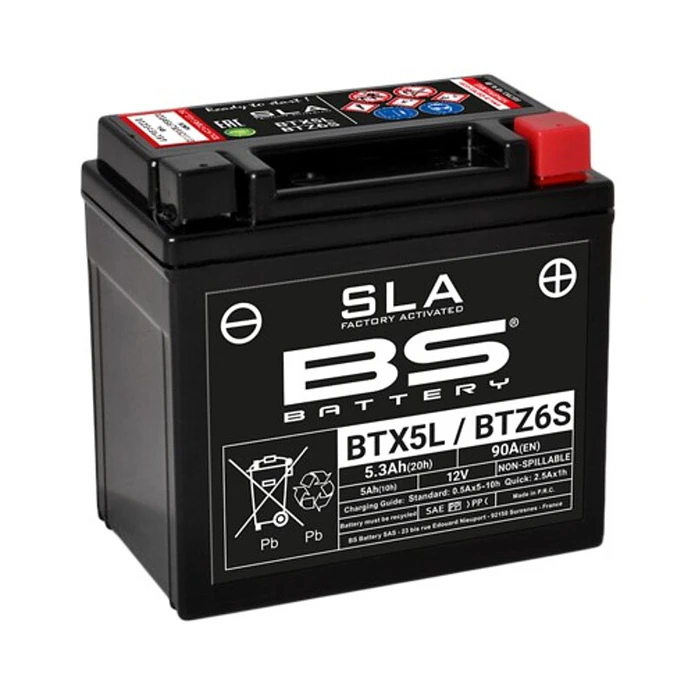 Batería de 12V 5.3Ah BTX5L / BTZ6S - BS BATTERY 1