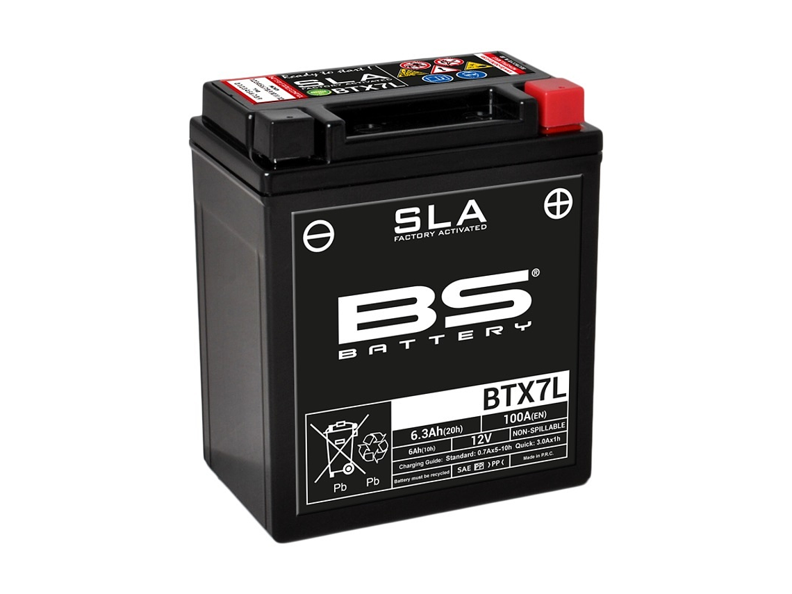 Battery 12V 6.3Ah SLA BTX7L (FA) - BS Battery 1