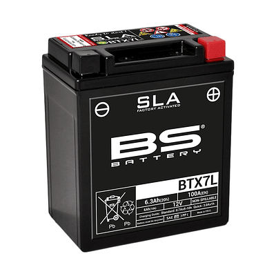 Bateria 12V 6,3Ah SLA BTX7L (FA) - BS BATTERY