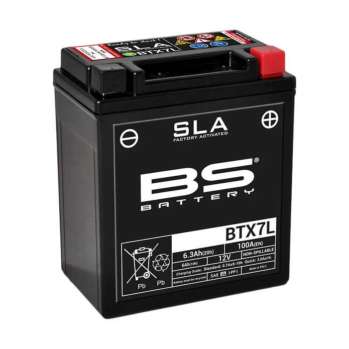Battery 12V 6.3Ah SLA BTX7L (FA) - BS Battery 1