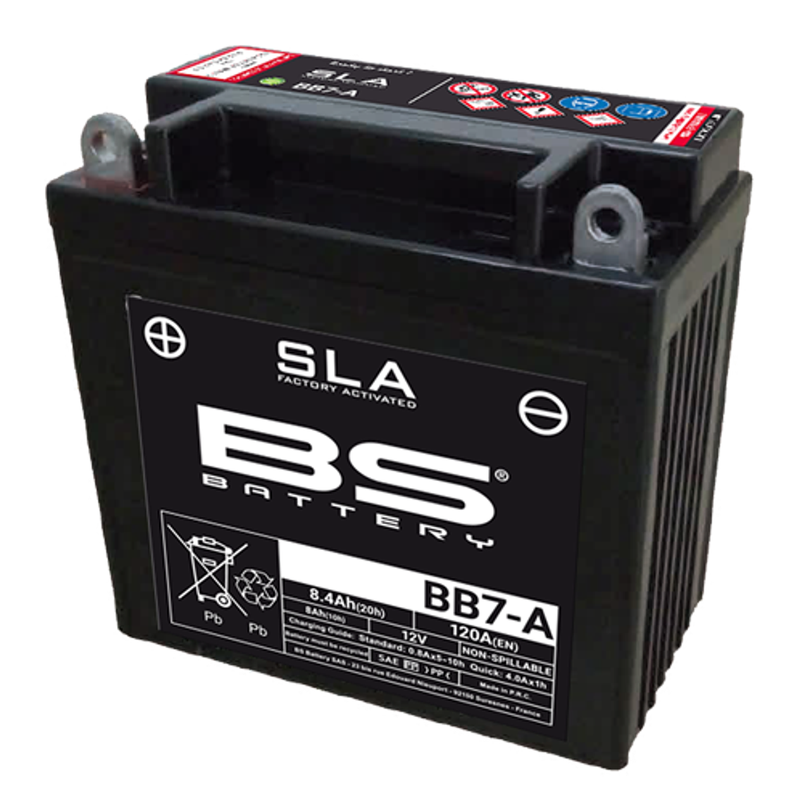 12V 8.4Ah SLA BB7-A (FA) Battery - BS Battery 1