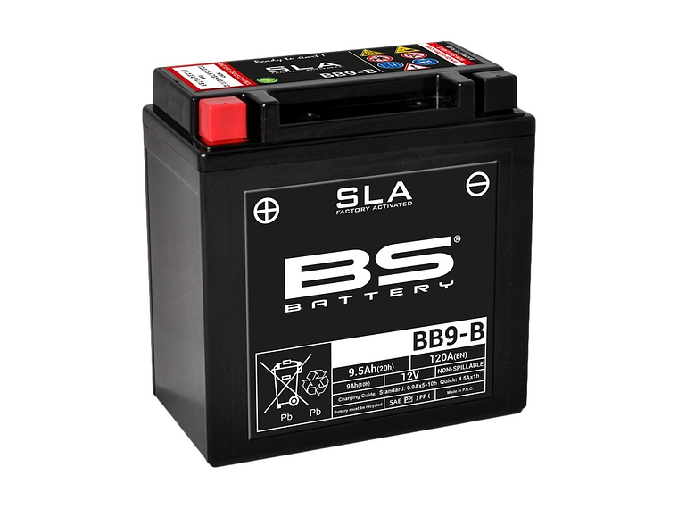 12V 9.5Ah SLA BB9-B (FA) Battery - BS Battery 1