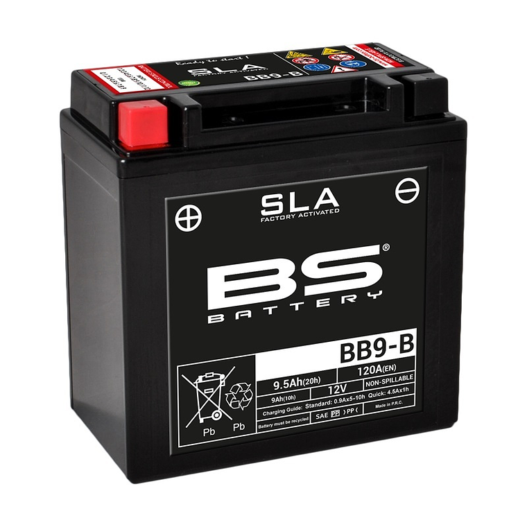 12V 9.5Ah SLA BB9-B (FA) Battery - BS Battery 1