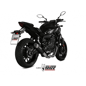Linha Escape Completo MIVV GP Pro INOX Preto Yamaha MT-07 2014-2020