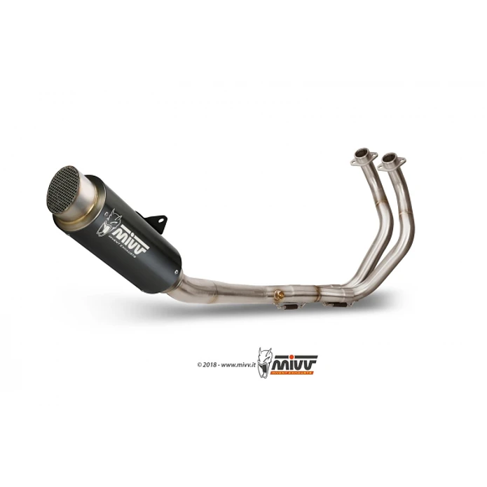 Complete Exhaust Line MIVV GP Pro INOX Black Yamaha MT-07 2014-2020 3