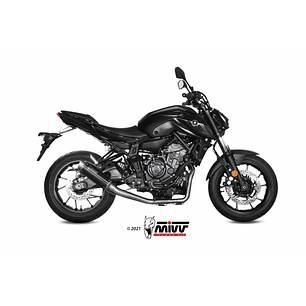 Linha Escape Completo MIVV GP Pro Preto Yamaha MT-07 2021-2024