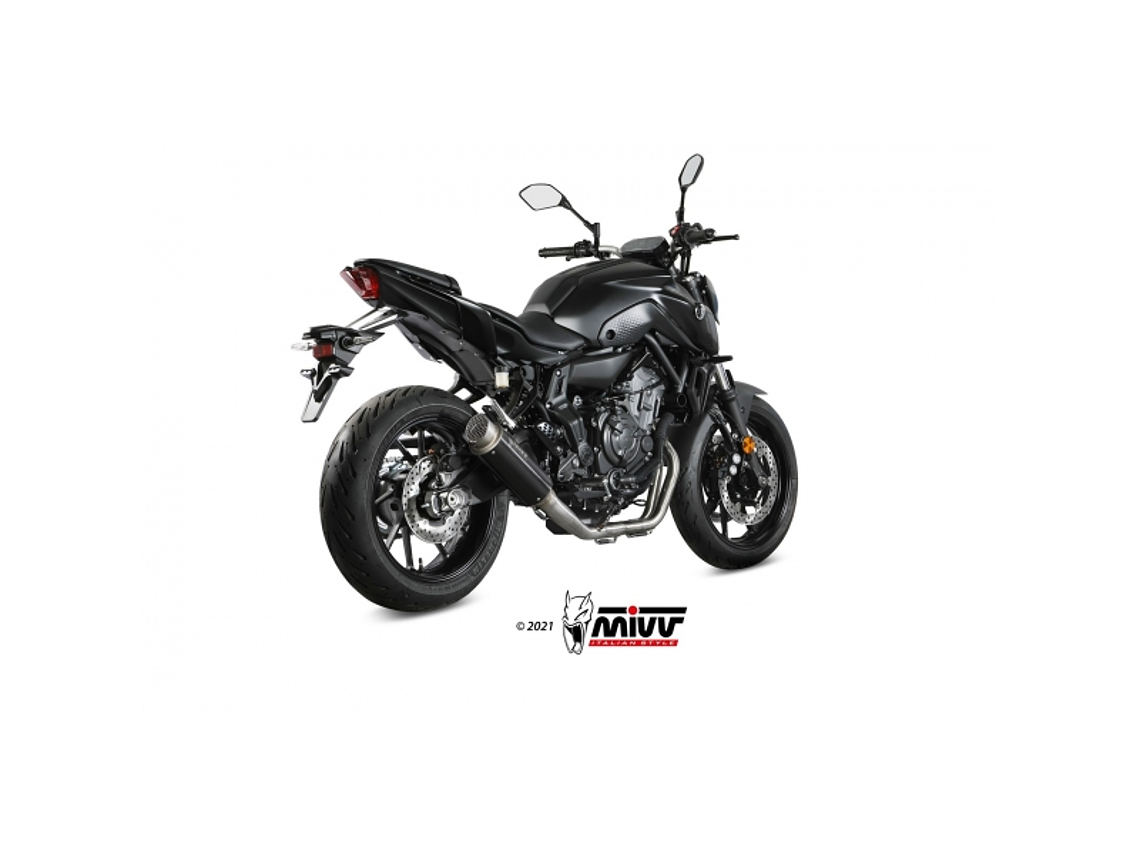 Complete Exhaust Line MIVV GP Pro Black Yamaha MT-07 2021-2024 2