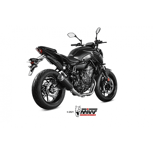 Linha Escape Completo MIVV GP Pro Preto Yamaha MT-07 2021-2024
