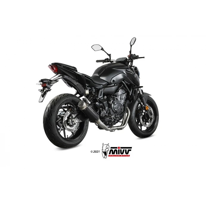 Complete Exhaust Line MIVV GP Pro Black Yamaha MT-07 2021-2024 2