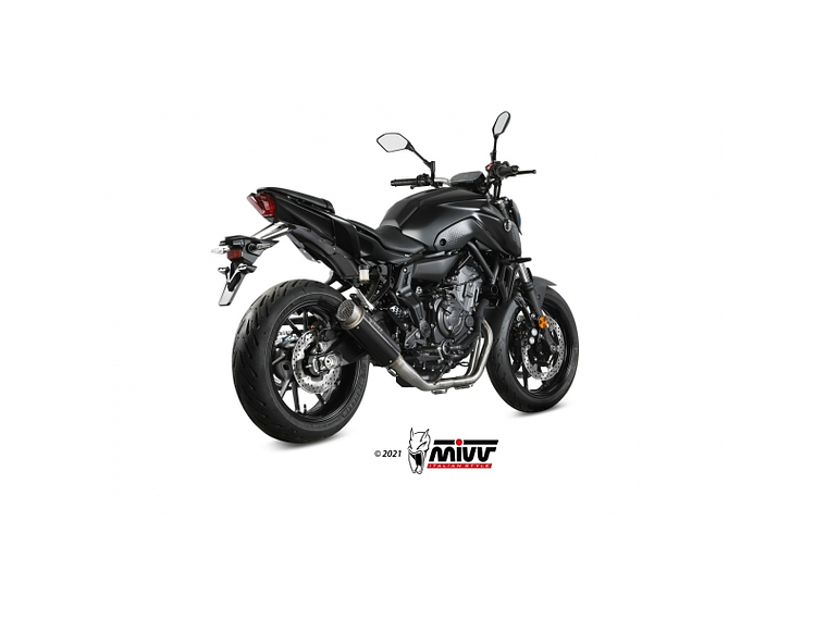 Complete Exhaust Line MIVV GP Pro Black Yamaha MT-07 2021-2024 2