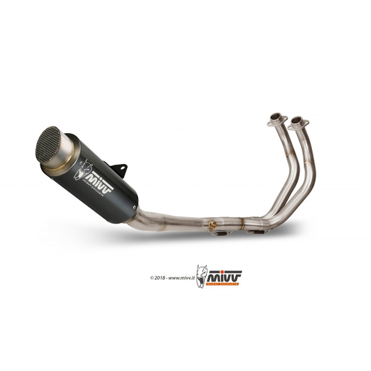 Complete Exhaust Line MIVV GP Pro Black Yamaha MT-07 2021-2024 3