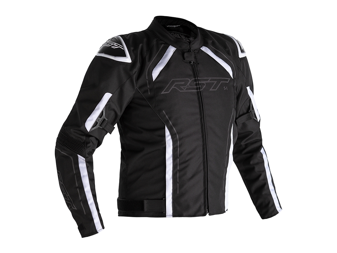 RST S-1 Black/White Motorcycle Jacket 1