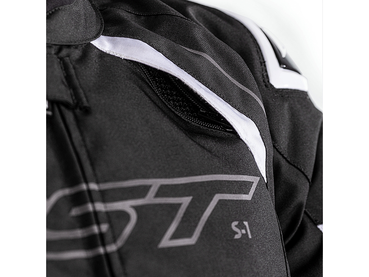 RST S-1 Black/White Motorcycle Jacket 3
