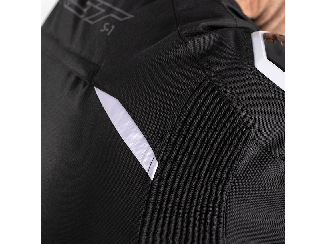 RST S-1 Black/White Motorcycle Jacket 6