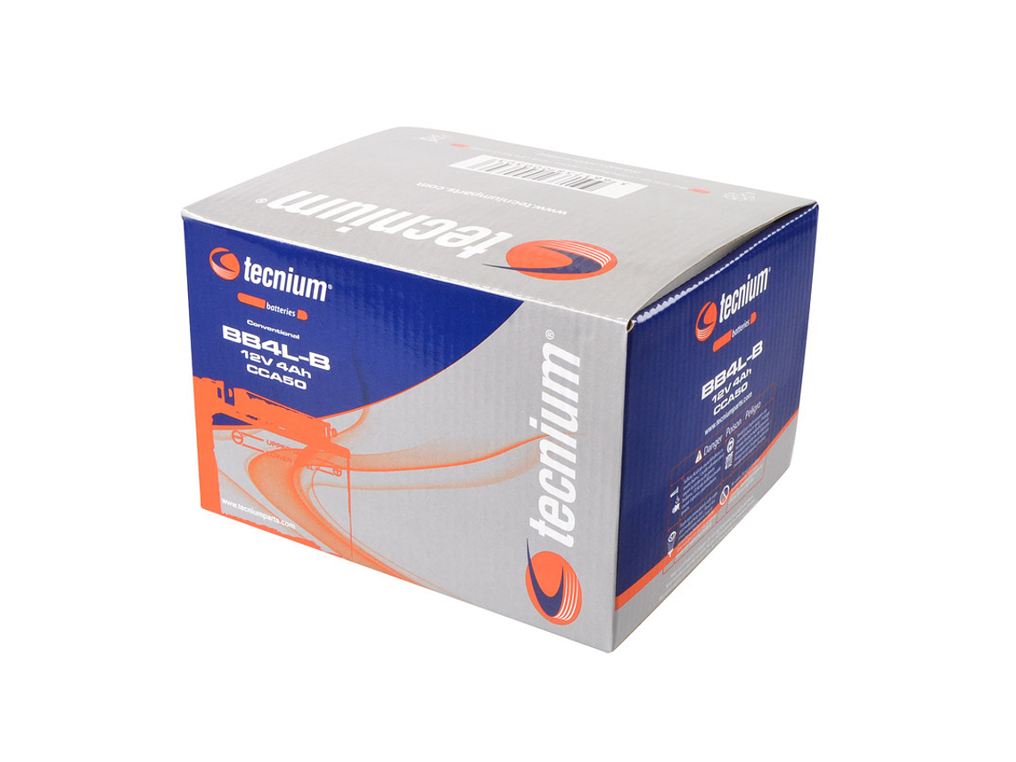 12V 4Ah BB4L-B Battery - Tecnium  2