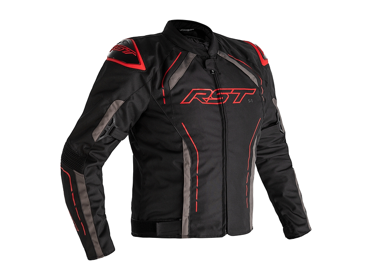 Casaco RST S-1 Preto e Vermelho Motociclista 1