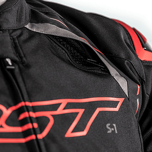 RST S-1 Motorcycle Jacket Black and Red