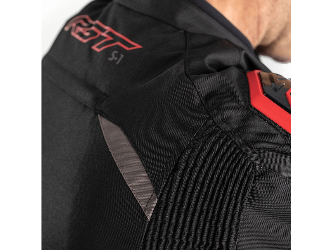 Casaco RST S-1 Preto e Vermelho Motociclista 3
