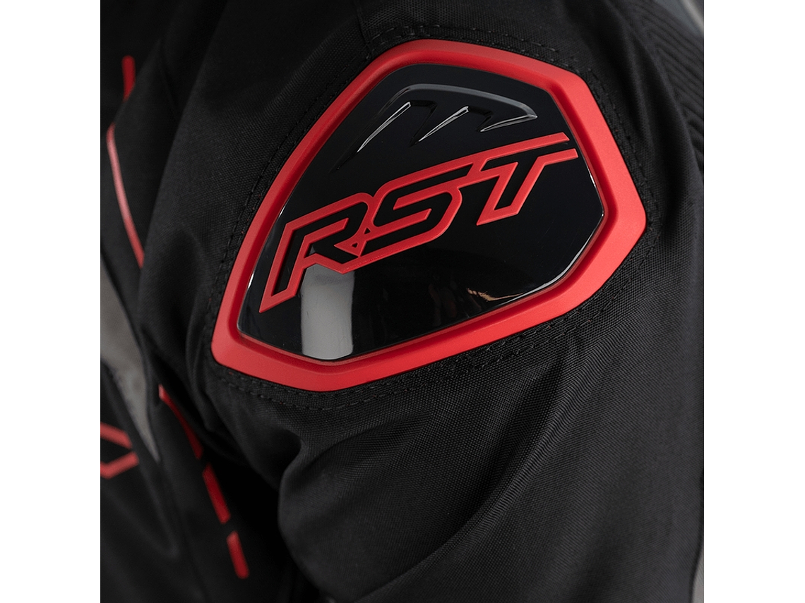 Casaco RST S-1 Preto e Vermelho Motociclista 4